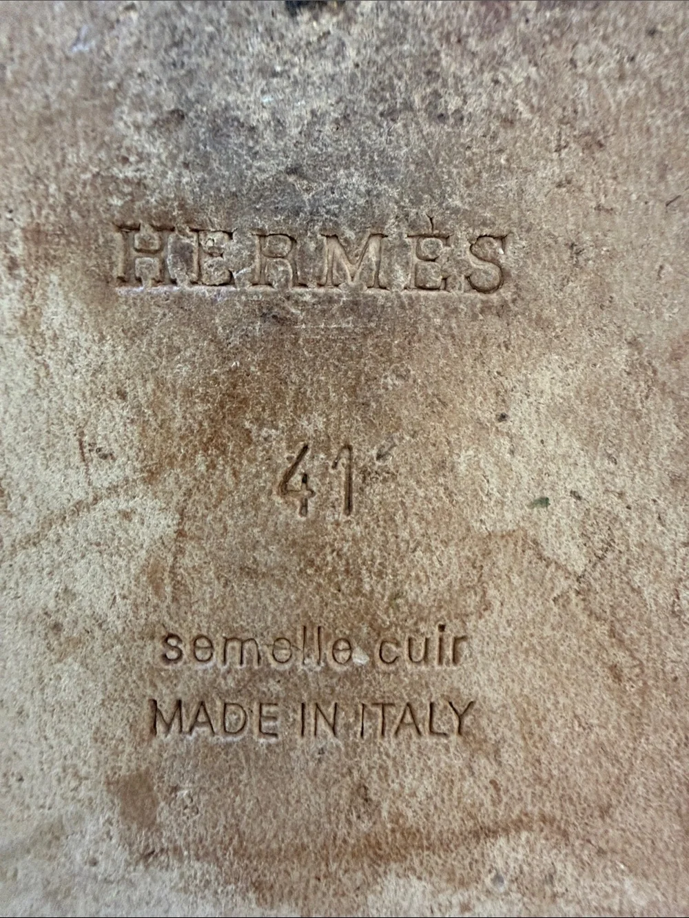 Hermes Oran sandal “gold” size 41/10m